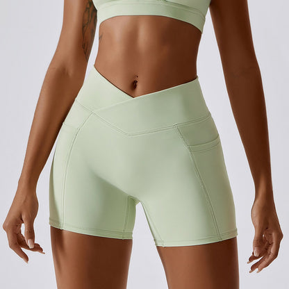 EVRA CrossWaist Power Running Shorts