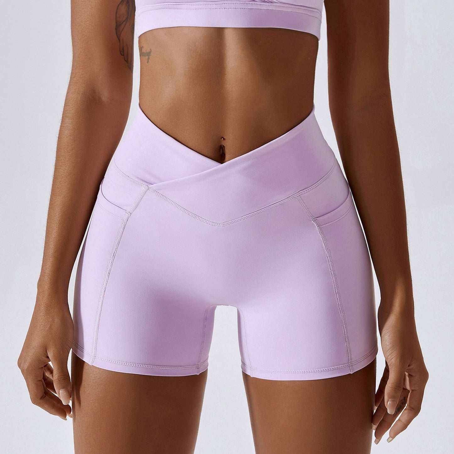 EVRA CrossWaist Power Running Shorts