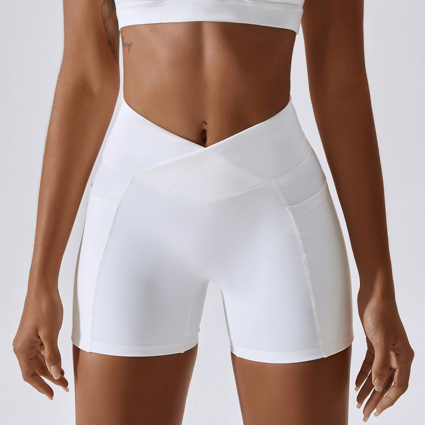 EVRA CrossWaist Power Running Shorts